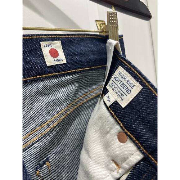 Levi’s Japanese Selvedge High Rise Boyfriend Women's Jeans Sz 28 - Picture 4 of 12